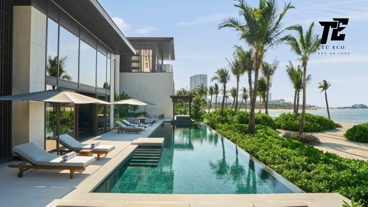 Bể bơi Beach Villa dự án InterContinental Hạ Long Resort