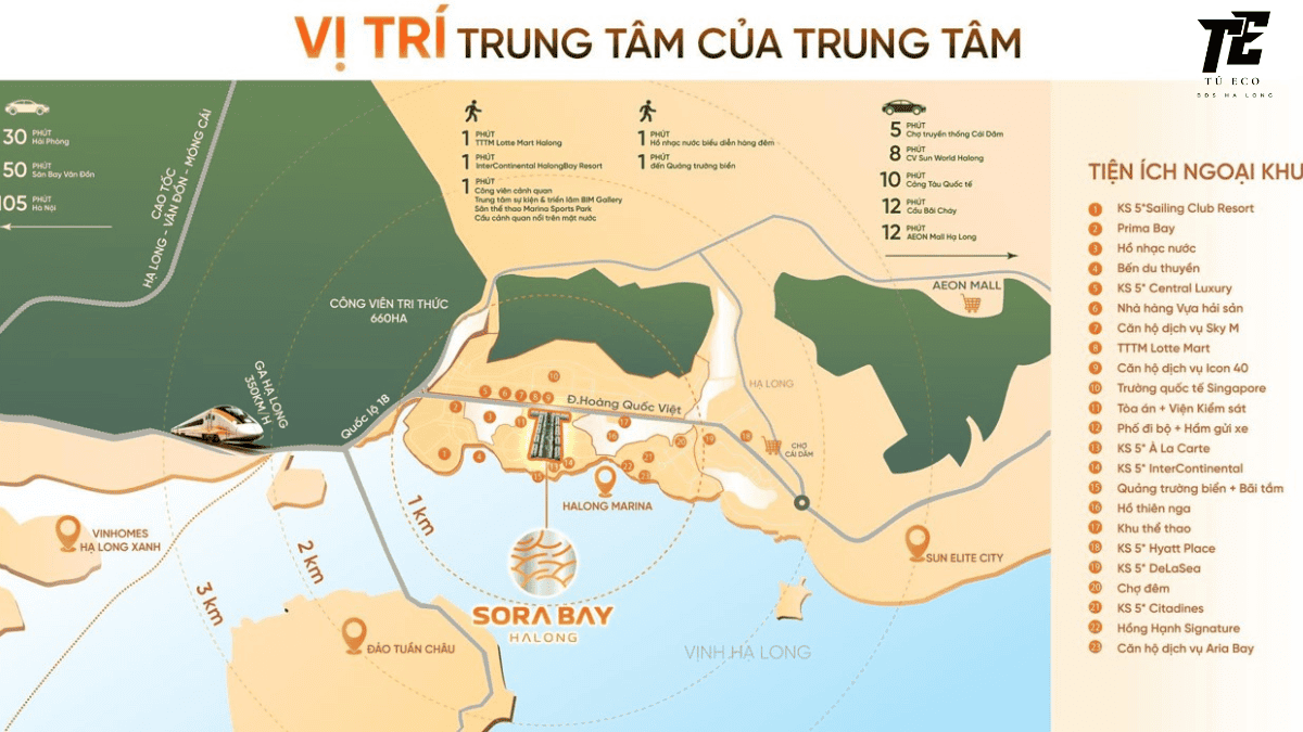 Vị trí dự án Sora Bay Hạ Long