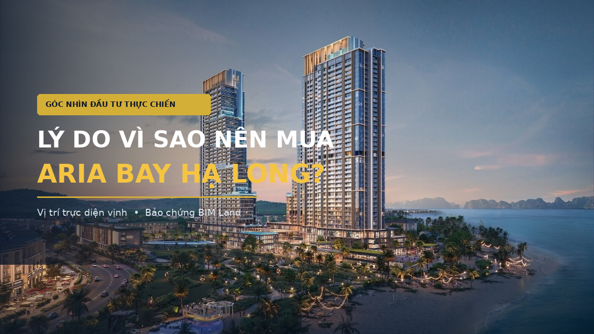 Lý do vì sao nên mua căn hộ tai Aria Bay Hạ Long